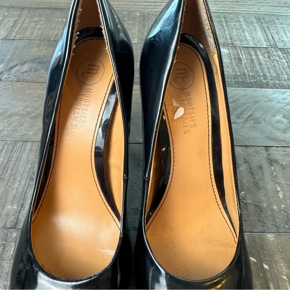 Mootsies Tootsies Black Patent Leather Pump Size 8 1/2 - Picture 7 of 8